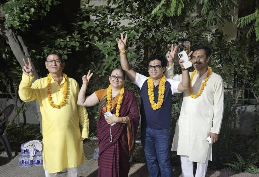 नोएडा कंचनजंगा अपार्टमेंट AOA चुनाव में राम लखन बने अध्यक्ष