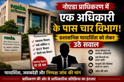 नोएडा प्राधिकरण कार्यालय, आर.के. शर्मा और प्रशासनिक पारदर्शिता को लेकर उठे सवाल